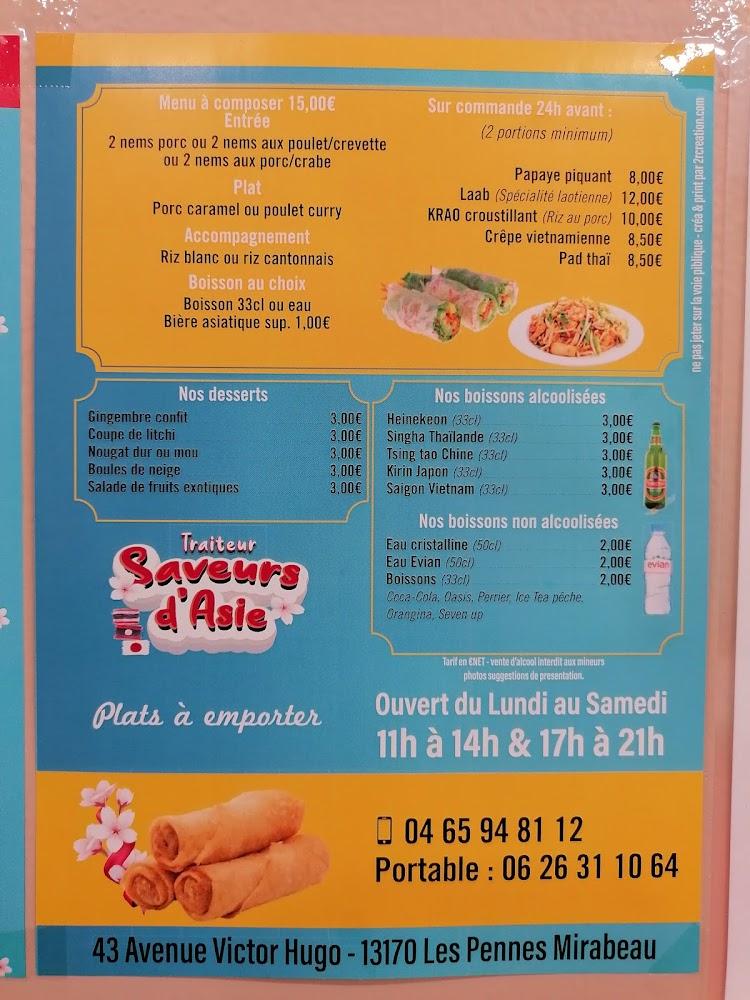 traiteurs Saveurs d’Asie - Menu Image 3